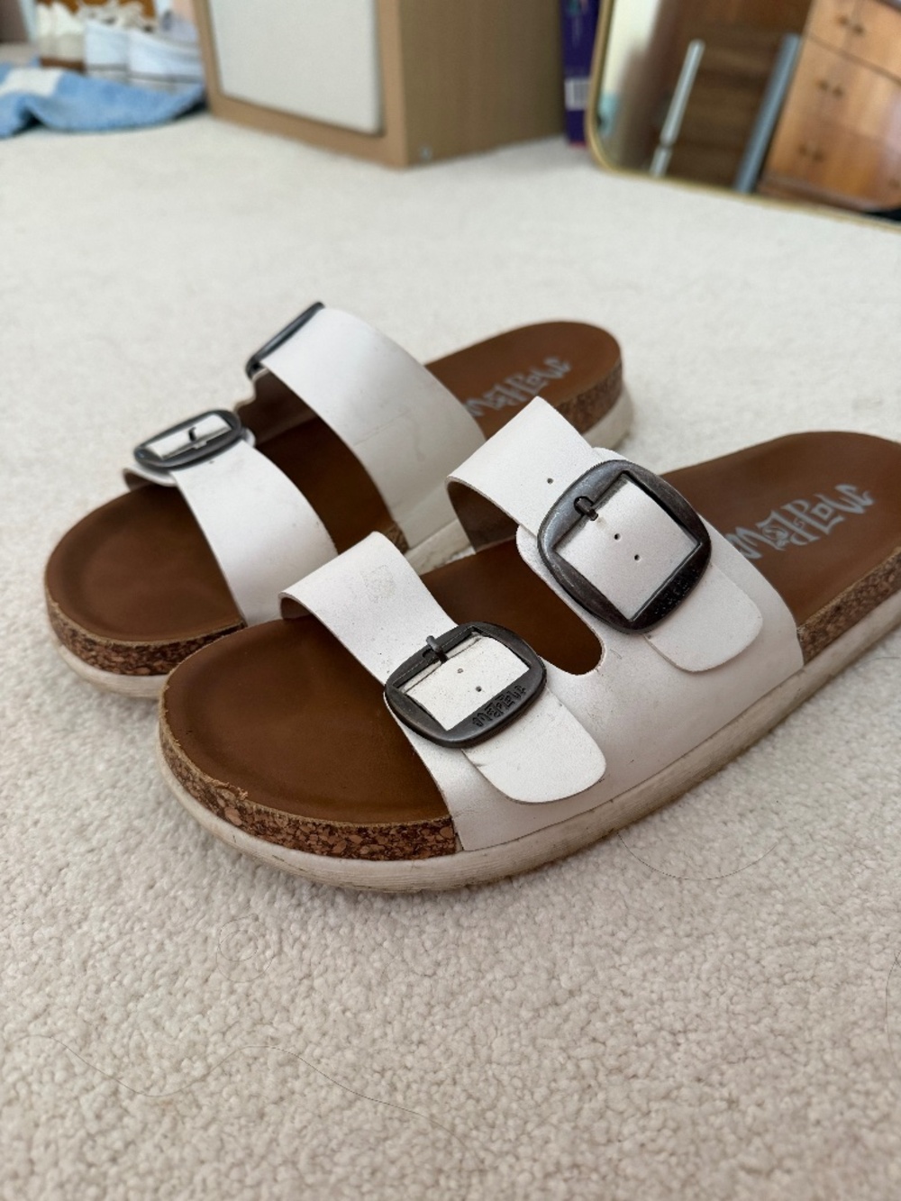Mad Love Platform Genna Platform Sandals with Buckles, Size 10